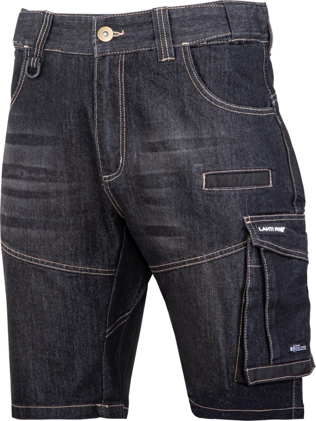 Lahti Pro SPODENKI KRÓTKIE JEANS. CZAR.STRETCH ZE WZMOC.,