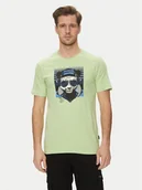 Koszulki męskie - Blend T-Shirt 20717766 Zielony Regular Fit - miniaturka - grafika 1