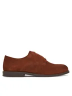 Półbuty męskie - Calvin Klein Półbuty Ess Rubber Derby Su HM0HM01928 Brązowy - miniaturka - grafika 1