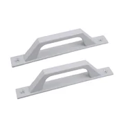 Zawiasy, okucia i inne akcesoria - 2 komplety białych uchwytów 200 mm, zestaw wierteł, klamki do drzwi stodołowych, aluminiowe klamki do drzwi przesuwnych - miniaturka - grafika 1