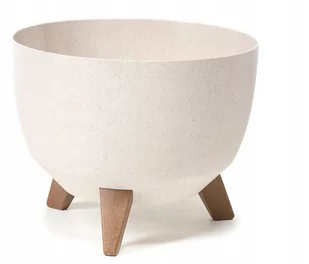 Doniczka 3 nóżki Misa Roma ECO Beżowy 40cm+wkład - Donice - miniaturka - grafika 1