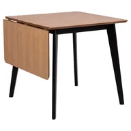 Stoły - Actona Stół Obiadowy Składany Wax 76X120X80 Naturalny + Czarny - miniaturka - grafika 1
