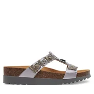 Klapki i japonki damskie - Klapki Scholl New Bogota MF26607 1628 Srebrny - miniaturka - grafika 1