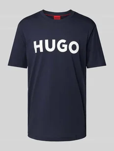 T-shirt z napisem z logo model ‘Dulivio’ - Koszulki męskie - miniaturka - grafika 1