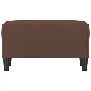 Lumarko Ławka, brązowa, 70x35x41 cm, tapicerowana sztuczną skórą - Ławki do przedpokoju - miniaturka - grafika 4