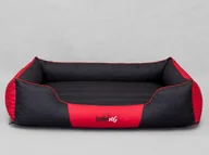 Legowiska dla psów - Legowisko HOBBYDOG Prestige L, czarne w pioruny, 65x50 cm - miniaturka - grafika 1