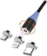 Kable USB - Msonic Kabel Magnatyczny 2A Micro Usb/usb C/iPhone - miniaturka - grafika 1