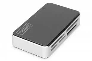 Czytnik kart 6-portowy USB 2.0, uniwersalny, Czarno-srebrny - Czytniki kart pamięci - miniaturka - grafika 1