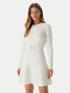 Sukienki - Guess Sukienka dzianinowa W5BK68 Z2YJ2 Écru Slim Fit - miniaturka - grafika 1