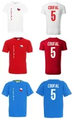 Koszulki sportowe męskie - Koszulka CZECHY VLADIMIR COUFAL 5 JR - miniaturka - grafika 1