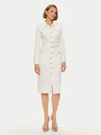 Sukienki - Tommy Hilfiger Sukienka koszulowa Utility Shirt Dress Ls WW0WW42269 Biały Regular Fit - miniaturka - grafika 1