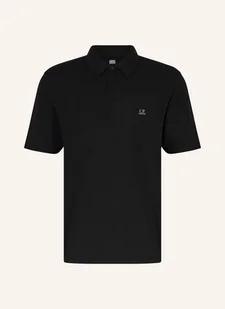 C.P. Company Koszulka Polo Z Dżerseju schwarz - Moda i Uroda OUTLET - miniaturka - grafika 1