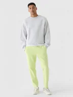 Spodnie sportowe męskie - Męskie spodnie dresowe 4F 4FRAW24TTROM1172 - beżowe - miniaturka - grafika 1