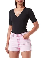 Spodenki damskie - Replay Szorty jeansowe damskie, 305 jasnoróżowy, 29W - miniaturka - grafika 1