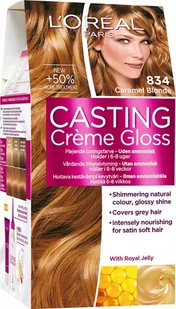 L'Oréal Paris Casting Crème Gloss Farba do włosów 834 Caramel Blonde - Farby do włosów i szampony koloryzujące - miniaturka - grafika 2