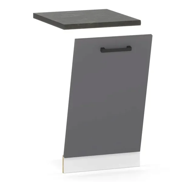 Szafka Kuchenna Front Do Zabudowy Zmywarki 45cm Grafit