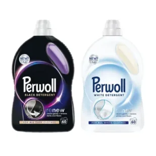 Perwoll Zestaw płynów do prania tkanin ciemnych i białych (120 prań) 2 x 3 l - Środki do prania - miniaturka - grafika 1