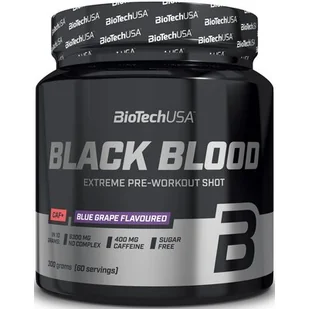 Przedtreningówka BIOTECH Black Blood CAF+ Niebieskie winogrona (300 g) - Przedtreningówki - miniaturka - grafika 1