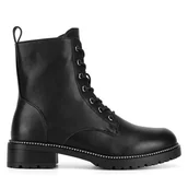 Botki damskie - Botki Jenny Fairy WS5169-11 Czarny - miniaturka - grafika 1