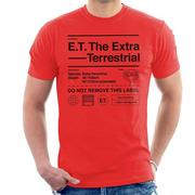 Koszulki męskie - E.T. E.T. Koszulka męska o dodatkowej specyfikacji naziemnej Czerwony X-Large - miniaturka - grafika 1
