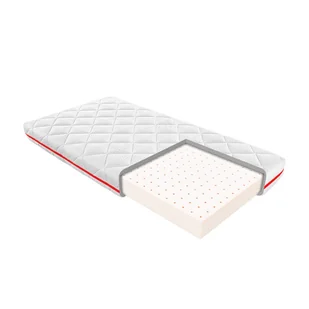 JANPOL FINI – materac dziecięcy, lateksowy, Rozmiar - 70x140, Pokrowiec - Puroactive NAJLEPSZA CENA, - Materace - miniaturka - grafika 1