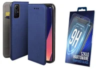 Etui i futerały do telefonów - Etui z klapką do XIAOMI REDMI NOTE 12S 4G niebieski pokrowiec + szkło 9h - miniaturka - grafika 1