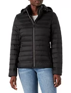 Płaszcze damskie - Geox Płaszcz damski D Jaysen Down Coat, czarny, 40 (DE) - miniaturka - grafika 1