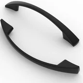 Zawiasy, okucia i inne akcesoria - Zestaw uchwytów 10-częściowy, rozstaw otworów 96 mm, uchwyty meblowe, uchwyty do szafek, uchwyty kuchenne, uchwyty do szuflad, matowa czerń - miniaturka - grafika 1