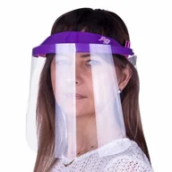 Przyłbice ochronne - Przyłbica ochronna podologiczna WM PRO uchylna ultralekka wygodna certyfikowana produkt polski Fiolet - Jasny Róż - miniaturka - grafika 1