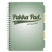 Zeszyty szkolne - Kołozeszyt Pukka Pad A4 Project Book Sage kratka - miniaturka - grafika 1