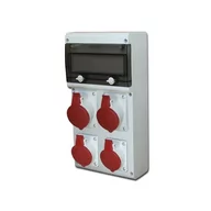 Rozdzielnie elektryczne - Scame Rozdzielnica budowlana przenośna 11M 2x32A/5P, 2x16A/5P - miniaturka - grafika 1