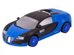 Samochód Do Driftu, Auto RC Drift 1:24 2,4 GHz 4WD CZARNO-NIEBIESKIE BUGATTI - Zabawki zdalnie sterowane - miniaturka - grafika 3
