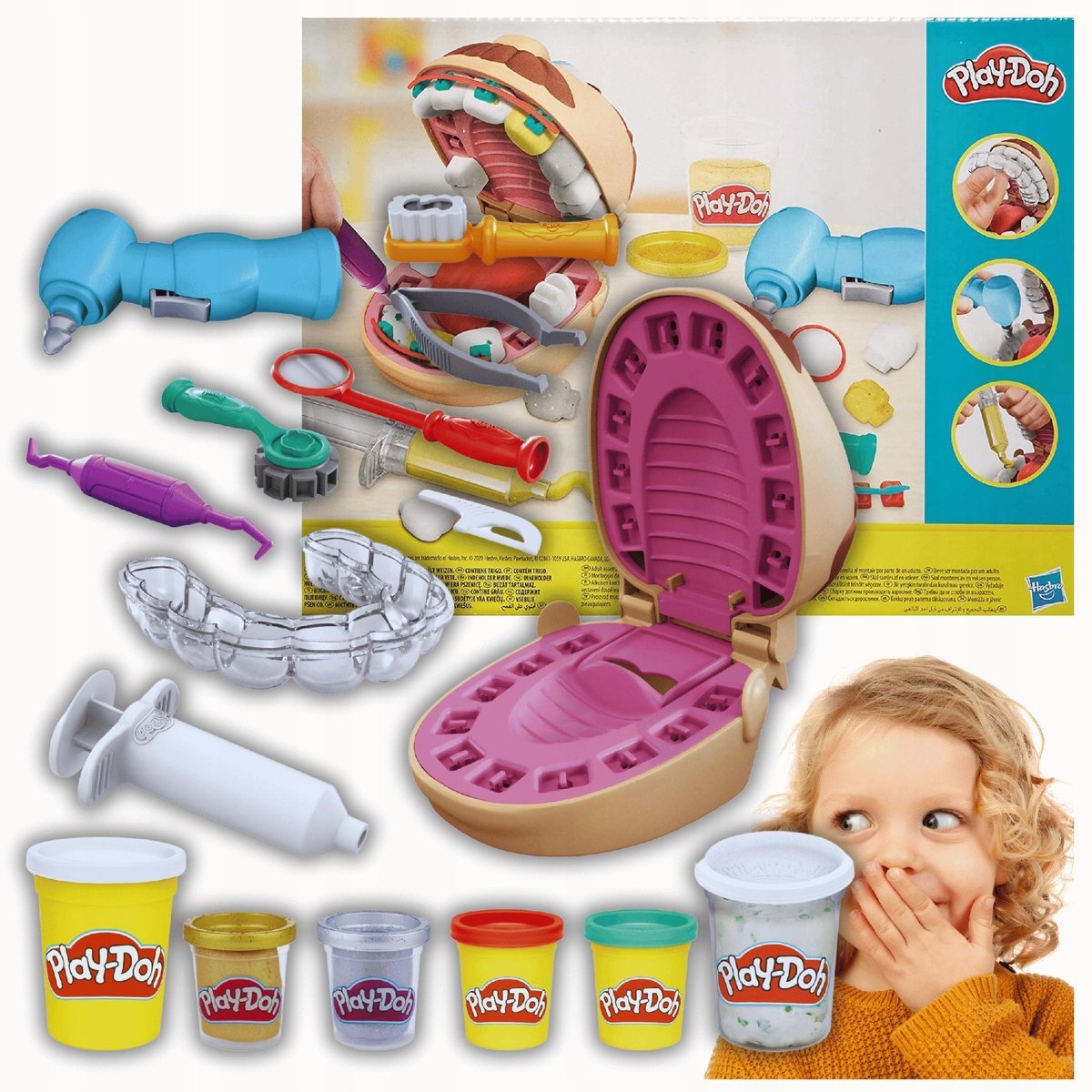 Play-Doh Dentysta Wizyta U Dentysty Zestaw Dla Dzieci Ciastolina Prezent