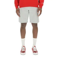 Spodenki damskie - CITROËN O103077-G347 Logo Chevron drukowane szorty z kieszeniami na tylnej kieszeni C24S męskie jasnoszary melanż rozmiar XL - miniaturka - grafika 1