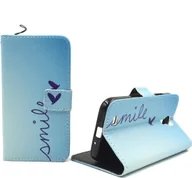 Etui i futerały do telefonów - Etui na telefon komórkowy Samsung Galaxy S4 z napisem Smile Blue - miniaturka - grafika 1