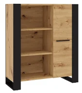 Regały - Regał na książki dąb artisan Livogo - miniaturka - grafika 1