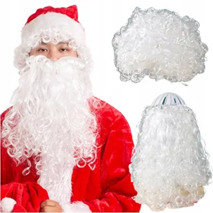 DŁUGA BRODA STRÓJ ŚWIETEGO MIKOLAJA PRZEBRANIE - Stroje karnawałowe - miniaturka - grafika 1