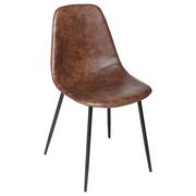 Krzesła - Krzesło brązowe wygodne i komfortowe siedzisko które doskonale sprawdzi się w każdym wnętrzu B07CJL975 - miniaturka - grafika 1