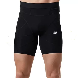 Spodenki New Balance MS231673BK - czarne - Spodnie sportowe męskie - miniaturka - grafika 1