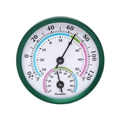 Stacje pogodowe - 2 w 1, miniaturowy termometr wewnętrzny i higrometr, monitor temperatury i wilgotności do domu i biura (zielony) - miniaturka - grafika 1