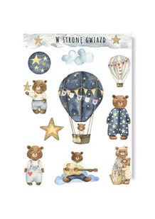 Naklejki z misiem dla dziecka do albumu metryczki - Scrapbooking - miniaturka - grafika 1