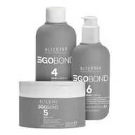 Zestawy kosmetyków damskich - Alter Ego EgoBond, zestaw odbudowujący włosy po zabiegach chemicznych, szampon + odżywka + maska - miniaturka - grafika 1