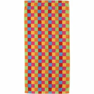 Ręcznik plażowy Cube 70x180 wielokolorowy frotte 510g/m2 100% bawełna Cawoe - Ręczniki - miniaturka - grafika 1