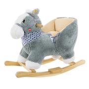 Zabawki na biegunach - Euro Baby KONIK DLA DZIECI TM123 GREY EB718 - miniaturka - grafika 1