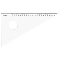 Linijki, ekierki - Leniar Ekierka z podcięciem plexi 60/30cm 10045 - miniaturka - grafika 1