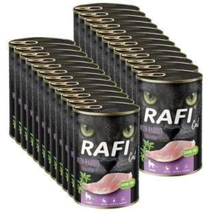 RAFI Cat Adult Sterilised z królikiem 24x400g - Mokra karma dla kotów - miniaturka - grafika 1