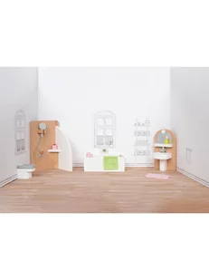 Goki Meble "Bathroom" do domku dla lalek - 3+ - Akcesoria dla lalek - miniaturka - grafika 1