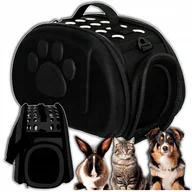 Transportery dla kotów - Transporter Dla Kota Psa Królika Torba Podróżna Składany Do Samochodu Duża - miniaturka - grafika 1