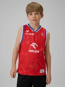 Koszulki dla chłopców - 4F Koszulka meczowa replika wyjazdowa z sezonu 2025/26 dziecięca 4F x Wisła Kraków - czerwona 98/104 - miniaturka - grafika 1