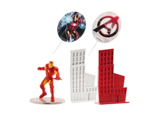 Dekoracyjny zestaw figurek tortowych Iron Man - 1 komplet. - Ciasta i półprodukty do ciast - miniaturka - grafika 1